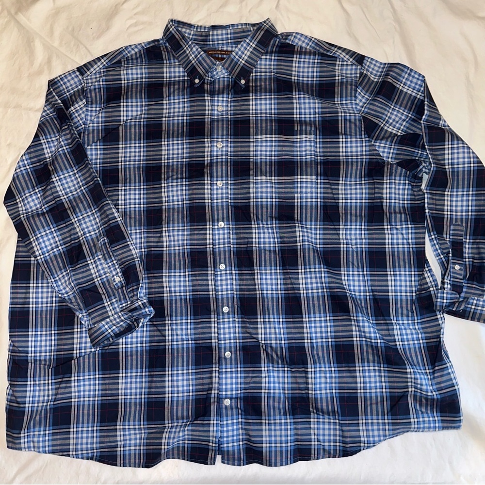 Oak Hill Men’s Big & Tall Wrinkle Free / Cool & Dry Casual Shirt
